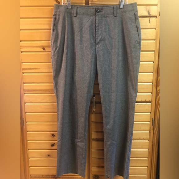 MEN’S GRAND SLAM REGULAR FIT ACTIVE WAISTBAND PERFORMANCE GOLF PANTS 36x30, GRAY - Picture 1 of 8